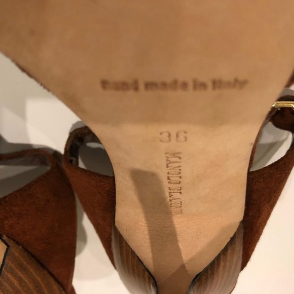 Manolo Blahnik New Braided Suede Mule Heel Sandal - Picture 10 of 10